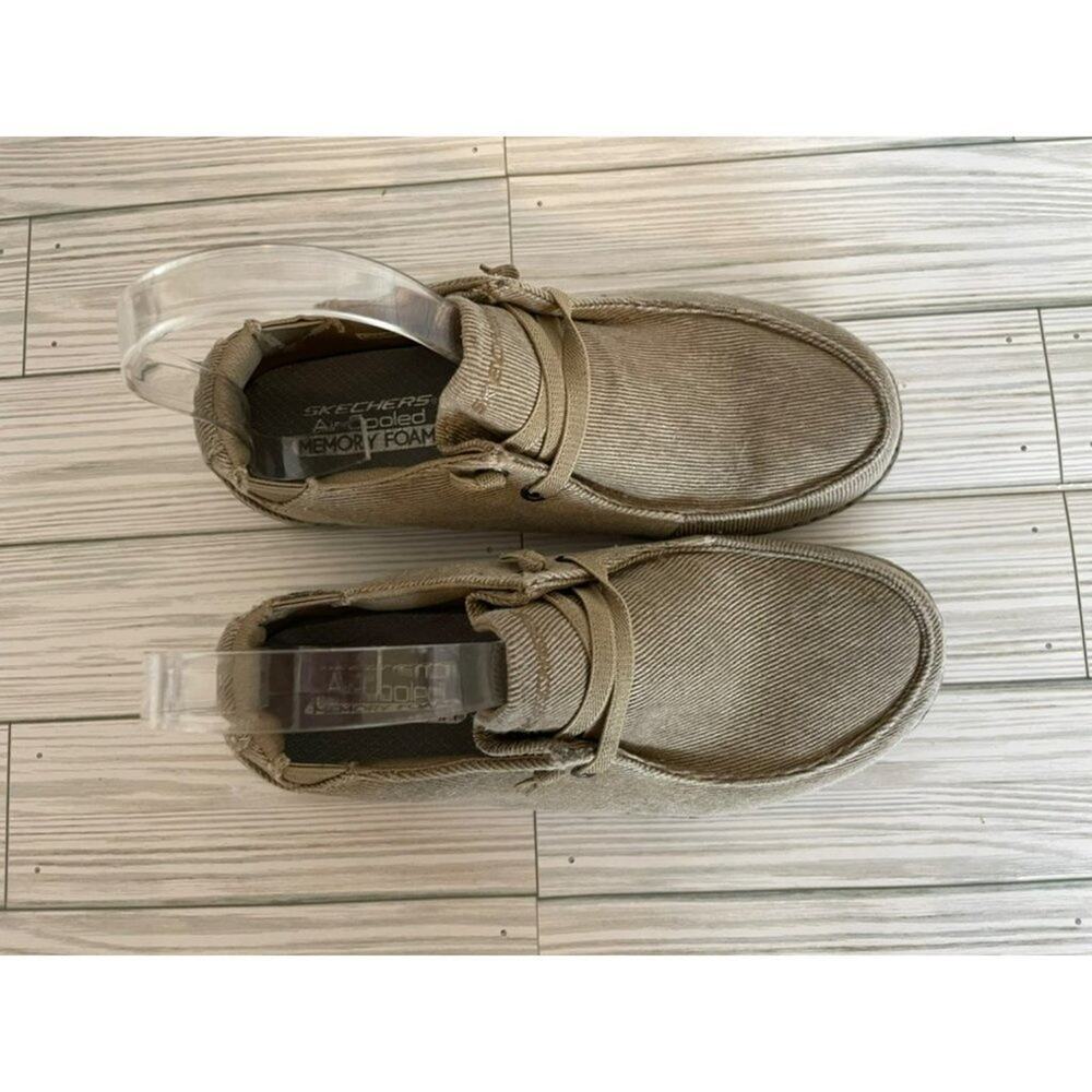 Skechers Brown slip on sneaker air-cooled memory foam Size 4 - Picture 3 of 16